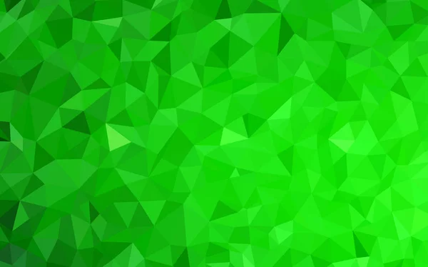 Modèle Polygonal Abstrait Vecteur Vert Clair Illustration Colorée Brillante Avec — Image vectorielle