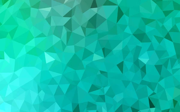 Шаблон Светло Зелёных Векторных Треугольников Красочная Иллюстрация Абстрактном Стиле Треугольниками — стоковый вектор