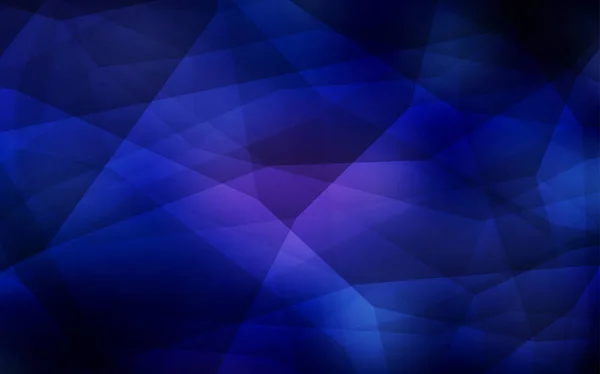 Темний Blue Вектор Низькополімерне Компонування Блискуча Полігональна Ілюстрація Яка Складається — стоковий вектор