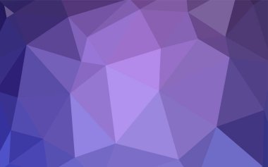 Üçgen düzen parlayan ışık mor vektör. Renkli resimde gradyan ile poligonal tarzı. Web siteniz için köşeli tasarım.