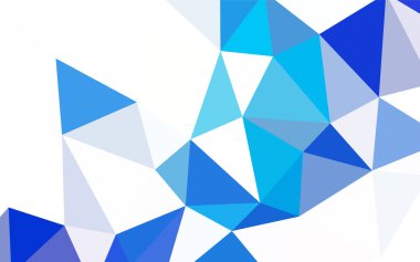 Koyu mavi vektör düşük poli kapak. Üçgen geometrik örnek gradyan ile. Web siteniz için yeni bir doku.