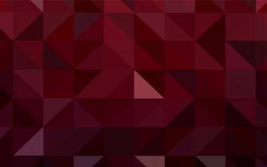 Koyu kırmızı vektör düşük poli kapak. Tamamen yeni bir renk illüstrasyon poligonal bir tarzda. Web siteniz için köşeli tasarım.