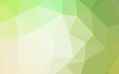 Işık yeşil vektör soyut mozaik zemin. Glitter soyut resim zarif bir üçgen ile. Desen için bir marka kitabın zemin.