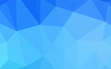 Açık mavi, sarı vektör düşük poli kapak. Çokgen şekilleri ile bir örnek. İşiniz için yeni tasarım.