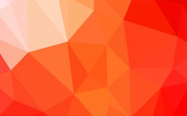 Üçgen düzen parlayan ışık turuncu vektör. Renkli resimde gradyan ile poligonal tarzı. İşiniz için en iyi üçgen tasarım.