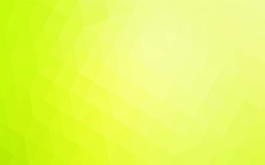 Açık yeşil, sarı vektör düşük poli kapak. Üçgen geometrik örnek gradyan ile. Marka kitap için yeni şablon.