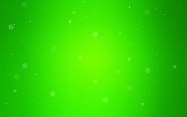 Ljus Grön Vektor Mönster Med Sfärer Glitter Abstrakt Illustration Med — Stock vektor