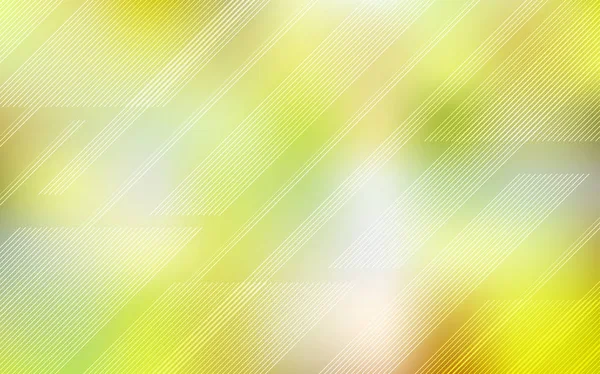 Light Green Yellow Vector Cover Stright Stripes Lines Blurred Abstract — Stock Vector