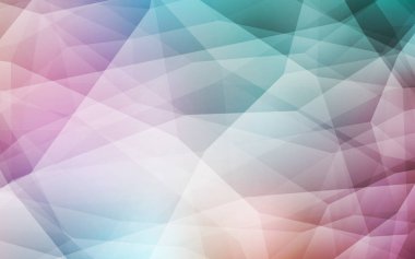 Açık yeşil, kırmızı vektör üçgen düzen parlayan. Üçgen geometrik örnek gradyan ile. Marka kitap için yeni şablon.