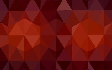 Koyu pembe vektör Çokgen soyut düzeni. Poligonal illüstrasyon parlayan, hangi üçgen oluşur. İş tasarımınız için yeni stil.