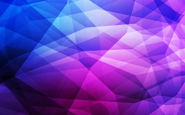 Rose Foncé Vecteur Bleu Brillant Fond Triangulaire Illustration Colorée Dans — Image vectorielle