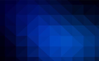 Koyu mavi vektör soyut mozaik desen. Tamamen yeni bir renk illüstrasyon poligonal bir tarzda. İşiniz için yeni tasarım.