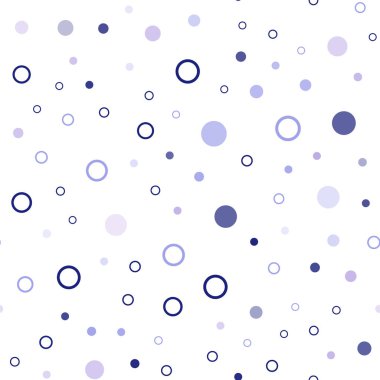 Pembe ışık, vektör sorunsuz şablon daireler ile mavi. Bulanık daireler doğa tarzı ile güzel renkli resimde. Desen tasarım pencere panjur, perdeler.