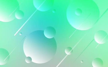 Işık yeşil vektör arka plan kabarcıkları ile. Renkli gradyan ile arka plan üzerinde bulanık kabarcıklar. Desen doku duvar kağıdı olarak kullanılabilir.