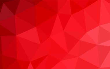 Koyu turuncu vektör poligonal şablonu. Tamamen yeni bir renk illüstrasyon poligonal bir tarzda. Tasarımınız için üçgen desen.