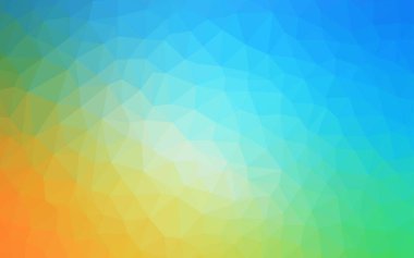 Açık mavi, sarı üçgen kapak parlayan vektör. Noktalı resim stili üçgenler ile yaratıcı çizimde. İşiniz için en iyi üçgen tasarım.