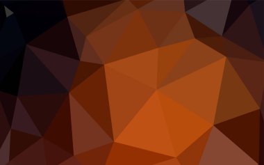 Işık turuncu vektör düşük poli doku. Üçgenler ile renkli resimde parlayan. İşiniz için yeni tasarım.