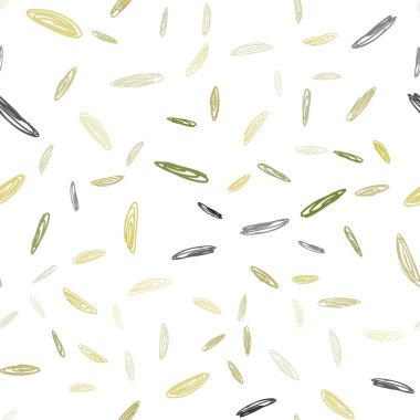 Açık yeşil, sarı vektör küreler ile seamless modeli. Bulanık damla Glitter soyut Illustration yağmur. Desen-ebilmek var olmak kullanılmış için reklam, broşür.