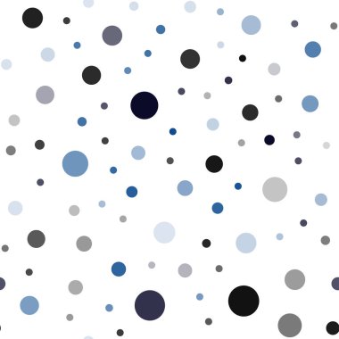 Koyu mavi vektör küreler ile seamless modeli. Renkli gradyan ile arka plan üzerinde bulanık kabarcıklar. Kartvizit, Web siteleri için şablon.