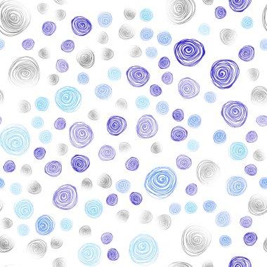 Pembe ışık, vektör sorunsuz doodle bulanık desen mavi. Çiçekli modern geometrik soyut resim. Marka kitap tamamen yeni şablon.