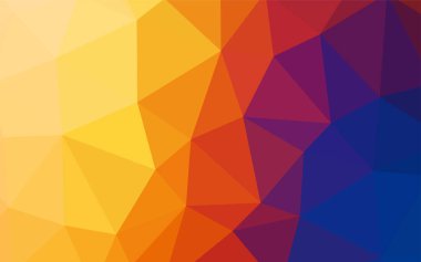 Açık mavi, sarı vektör üçgen mozaik doku. Üçgenler ile modern soyut resim. Web siteniz için yeni bir doku.