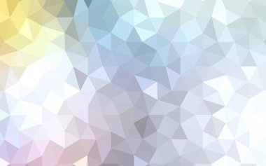 Işık çok renkli vektör poligonal model. Renkli resimde gradyan ile poligonal tarzı. Marka kitap için yeni şablon.