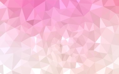 Hafif pembe, sarı vektör Çokgen arka plan. Gradyan ile zarif parlak poligonal illüstrasyon. Web siteniz için köşeli tasarım.