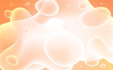 Çizgili, oval ışık turuncu vektör desen. Degrade kabarcıkları ile bulanık geometrik örnek. İş tasarımınız için tamamen yeni bir şablon.