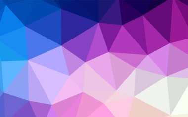 Pembe ışık, sarı üçgen kapak parlayan vektör. Üçgenler ile renkli resimde parlayan. İşiniz için en iyi üçgen tasarım.