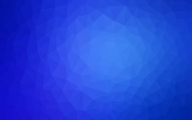 Hafif mavi vektör düşük poli düzeni. Renkli resimde gradyan ile poligonal tarzı. Afiş için tamamen yeni şablon.