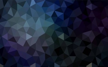 Koyu mavi vektör düşük poli kapak. Gradyan ile Origami tarzında yaratıcı geometrik şekil. Tamamen yeni bir tasarım sizin broşürü.