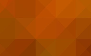 Işık turuncu vektör düşük poli kapak. Çokgen şekilleri ile bir örnek. Tasarımınız için yeni bir doku.