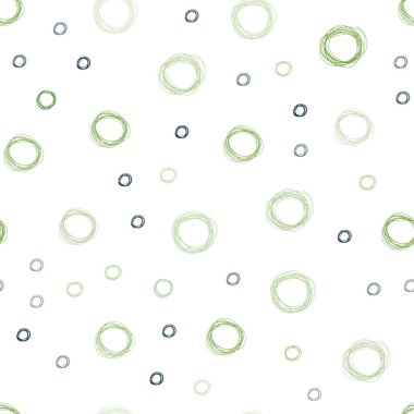 Açık yeşil, sarı vektör sorunsuz şablon daireler ile. Bulanık daireler doğa tarzı ile güzel renkli resimde. Desen doku duvar kağıdı olarak kullanılabilir.