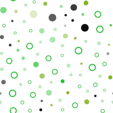 Açık yeşil, sarı vektör sorunsuz arka plan kabarcıkları ile. Renkli gradyan ile arka plan üzerinde bulanık kabarcıklar. Tekstil, kumaş, duvar kağıtları için tasarım.