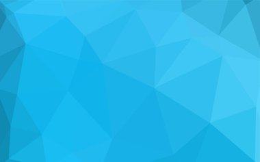 Hafif mavi vektör degrade üçgenler şablonu. Poligonal illüstrasyon parlayan, hangi üçgen oluşur. Tamamen yeni bir tasarım sizin broşürü.