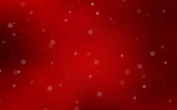 Xmas Kar Taneleri Ile Koyu Kırmızı Vektör Arka Plan Kristalleri — Stok Vektör
