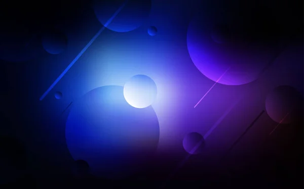 Rose Foncé Mise Page Vectorielle Bleue Avec Des Formes Cercle — Image vectorielle