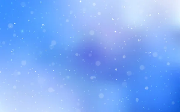 Textura Vectorial Azul Claro Con Copos Nieve Colores Ilustración Colores — Archivo Imágenes Vectoriales