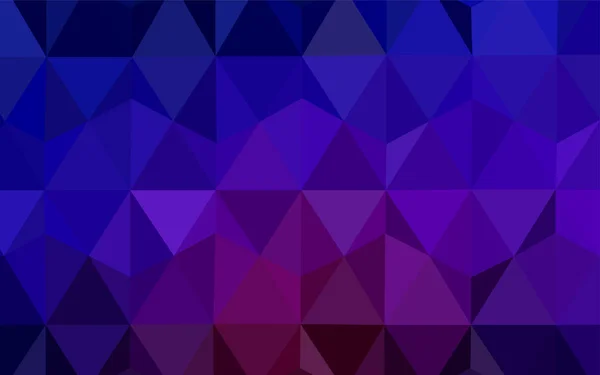 Azul Escuro Modelo Triângulos Gradiente Vetorial Vermelho Ilustração Geométrica Estilo — Vetor de Stock