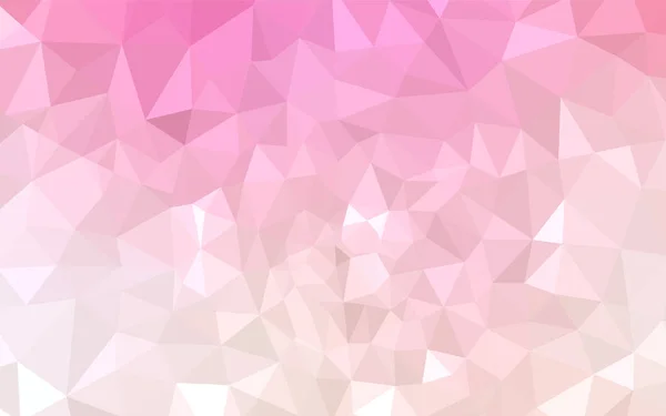 Rose Clair Jaune Vecteur Polygone Fond Abstrait Illustration Polygonale Lumineuse — Image vectorielle