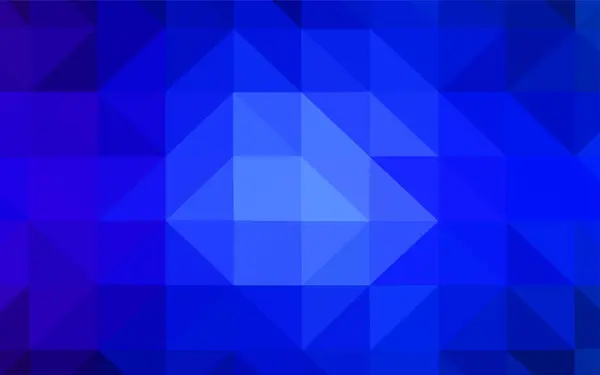 暗い青いベクトル多角形の抽象的な背景 多角形のスタイルで完全に新しいカラー イラスト Web サイトの多角形デザイン — ストックベクタ