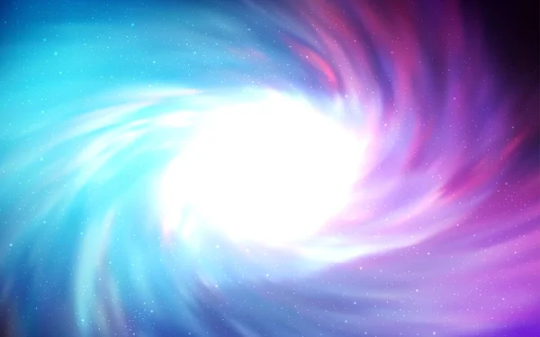 Hellrosa Blaue Vektorstruktur Mit Milchstraßensternen Leuchtende Illustration Mit Himmelssternen Auf — Stockvektor