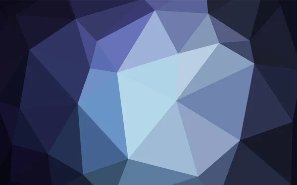 三角形のレイアウトを輝くダークブルーベクトル グラデーションの多角形のカラフルなイラスト ブランドブックの新しいテンプレート — ストックベクタ