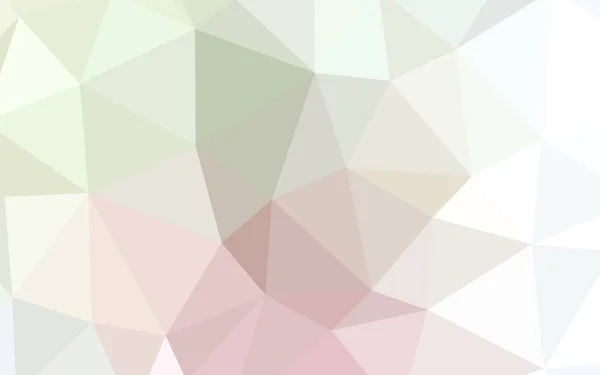 Jasny Róż Zielone Wektor Wzór Abstrakcyjne Mozaiki Geometrycznej Ilustracja Stylu — Wektor stockowy