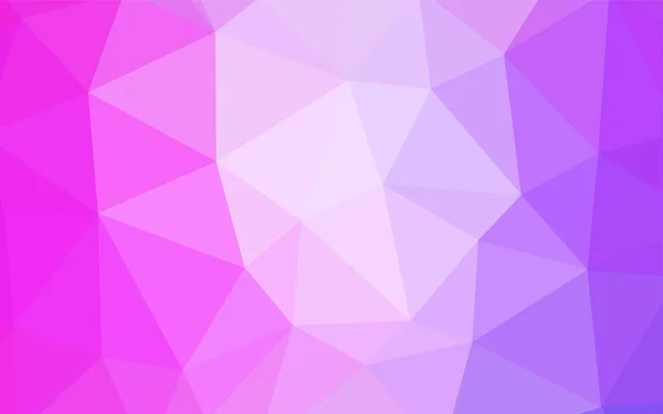 Modèle Mosaïque Triangle Vectoriel Violet Clair Rose Illustration Colorée Dans — Image vectorielle