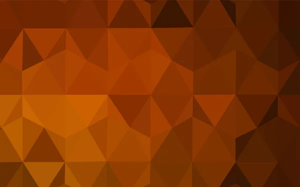 Naranja Oscuro Vector Fondo Abstracto Del Mosaico Muestra Geométrica Triangular — Vector de stock