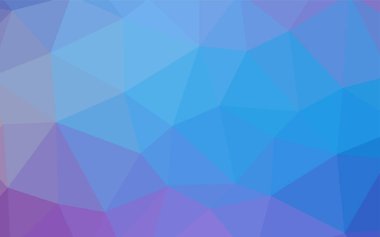 Hafif pembe, mavi vektör düşük poli doku. Glitter soyut resim zarif bir üçgen ile. İş tasarımınız için yeni stil.