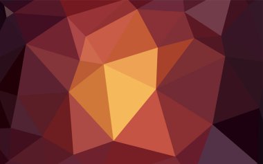 Koyu kırmızı vektör soyut poligonal şablonu. Glitter soyut resim zarif bir üçgen ile. Web siteniz için köşeli tasarım.