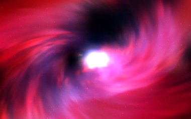 Galaksi yıldızlı koyu kırmızı vektör arka planı. Parlak astronomik yıldızlı parlak renkli çizimler. Astroloji web siteleri için desen.