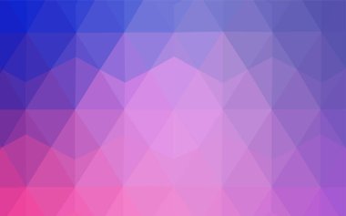 Mor ışık, vektör üçgen düzen parlayan pembe. Noktalı resim stili üçgenler ile yaratıcı çizimde. Web siteniz için köşeli tasarım.